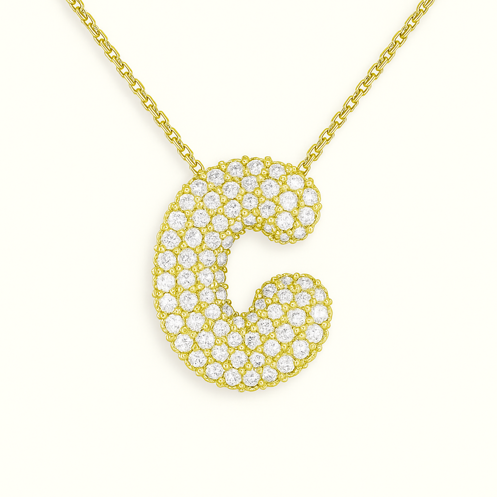 Golden Initial Necklace