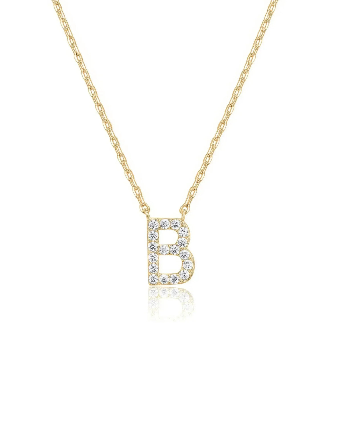Crystal Initial Necklace
