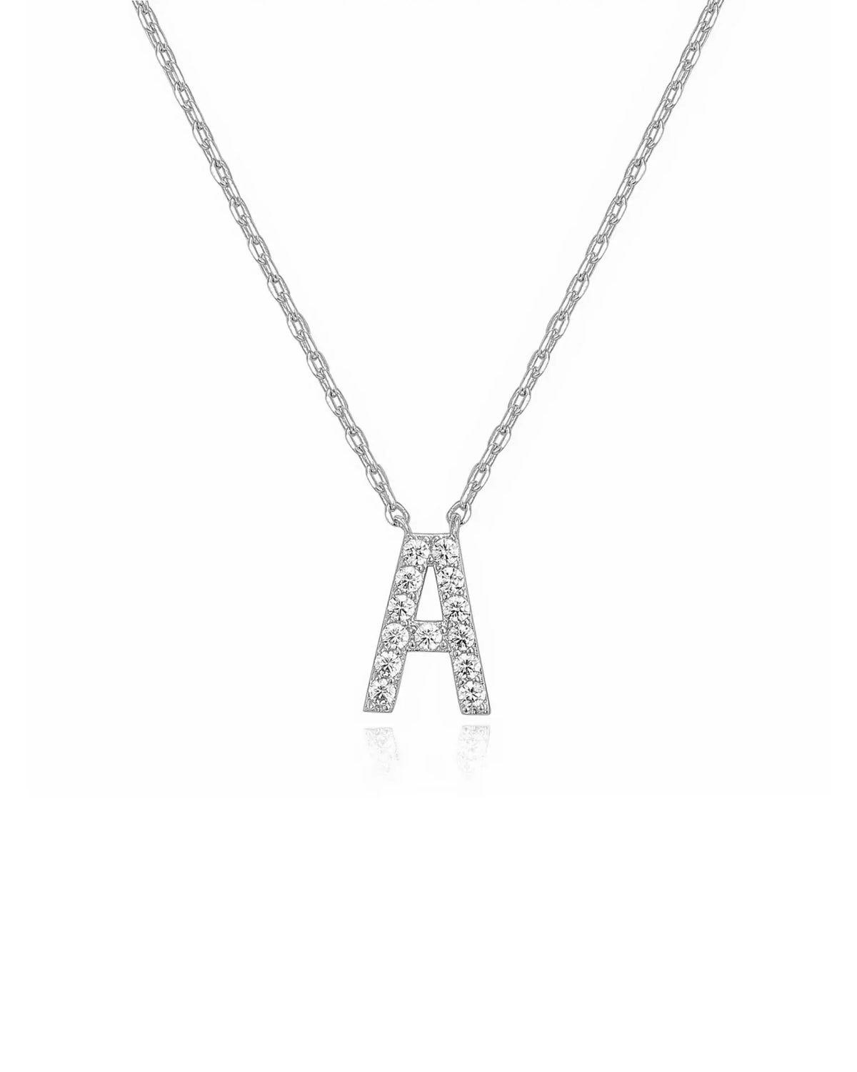 Crystal Initial Necklace
