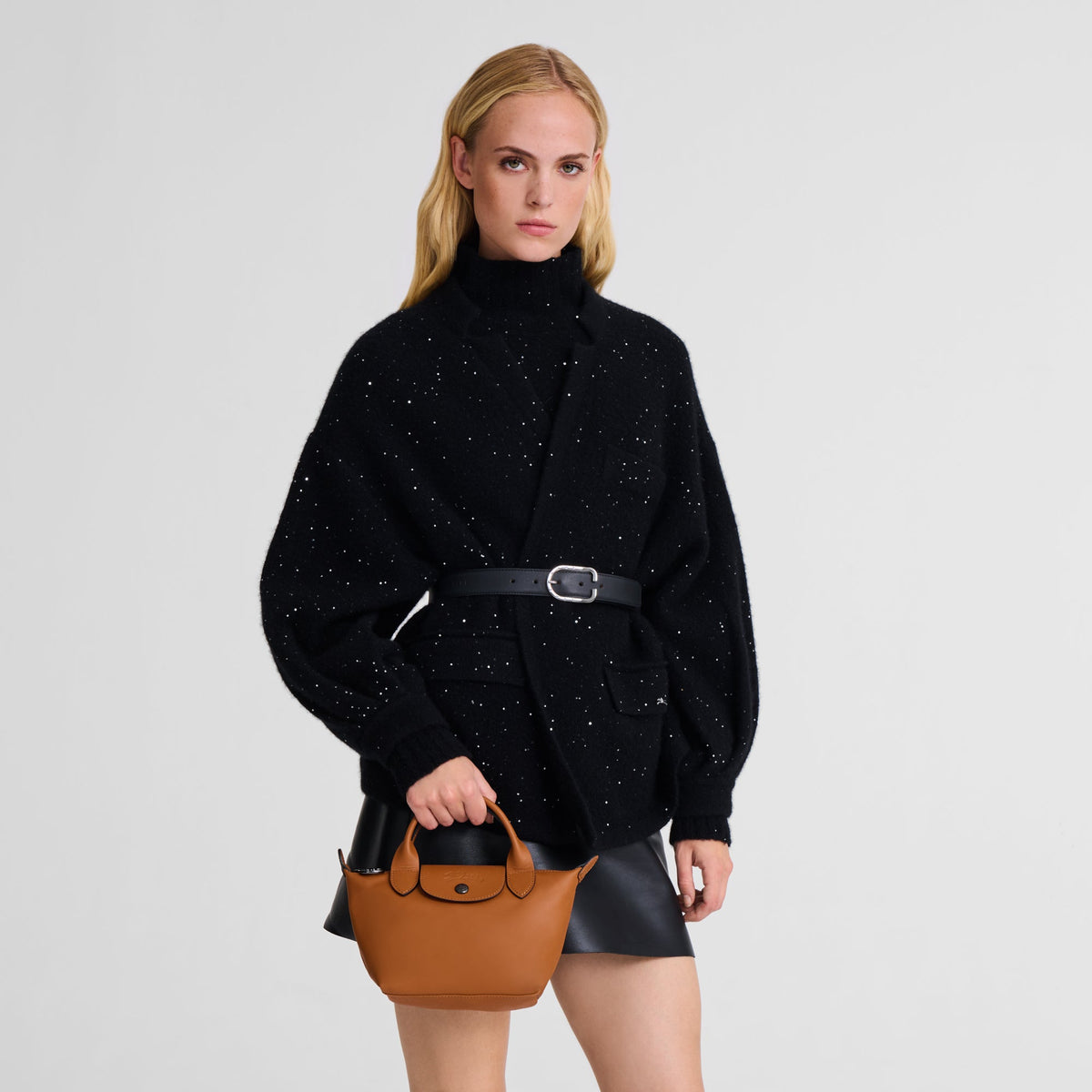Lena Gloss Slim Mini Handbag