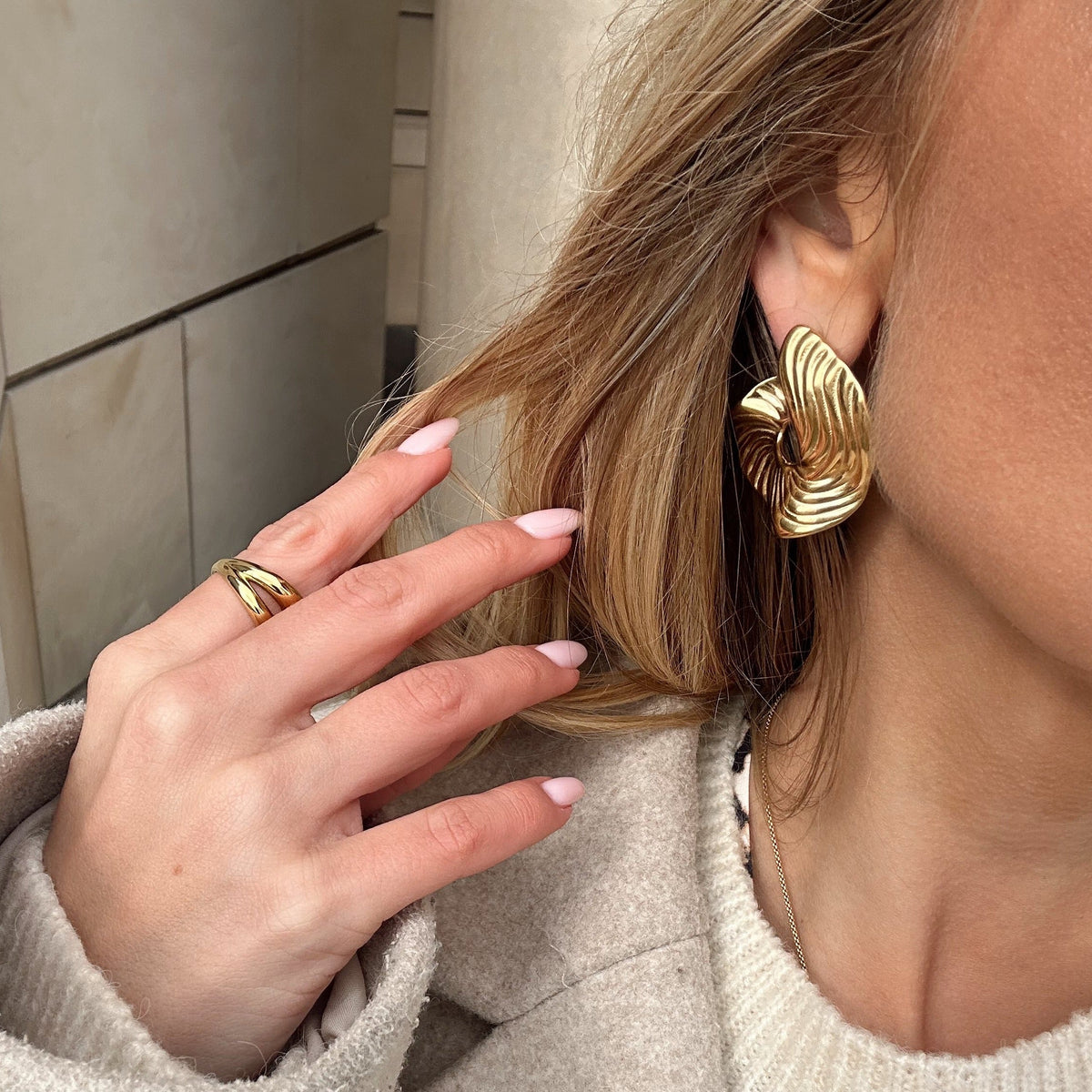 Iris Sculptural Earrings