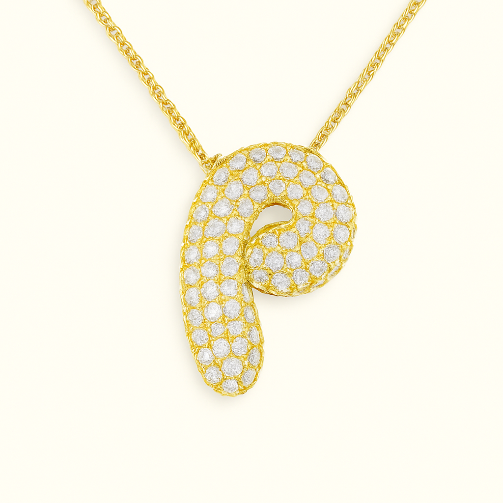 Golden Initial Necklace